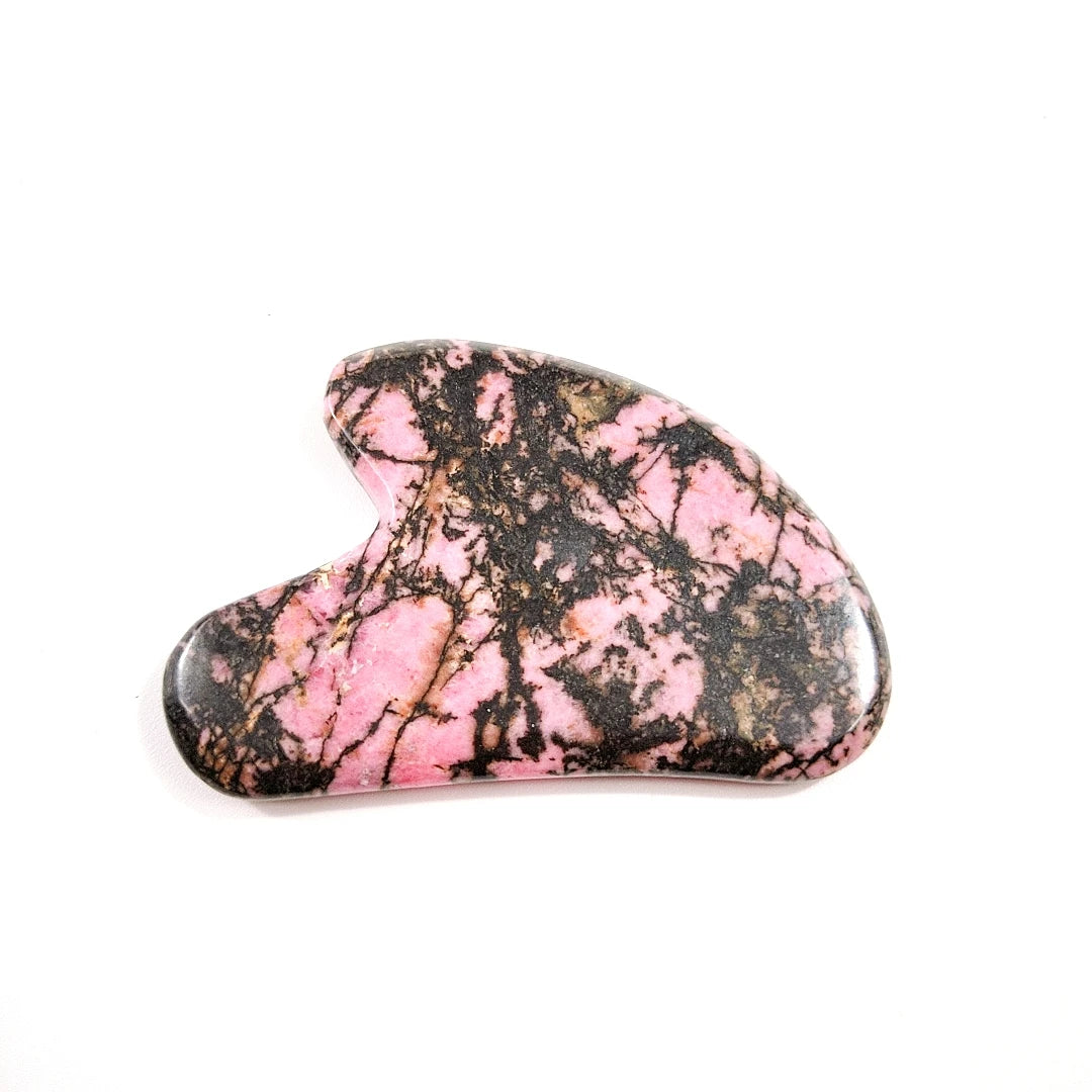 Huiying Online Shop Face Gua Sha Rhodonite jasper Massage Tool Heart Guastone