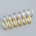 High Quality Simple Design S925 Sterling Silver Wide Hoop Earrings for Women YHE0386