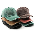 Wholesale Cotton Baseball Cap Curved Brim Men Women Vintage Washed Distressed Hats Twill Plain Blank Adjustable 6 Panel Dad Hat