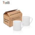 Topjlh Sublimation Customized Logo 6oz Ceramic White Mugs Sublimation Small Mug for Personal Use Coffee Mug