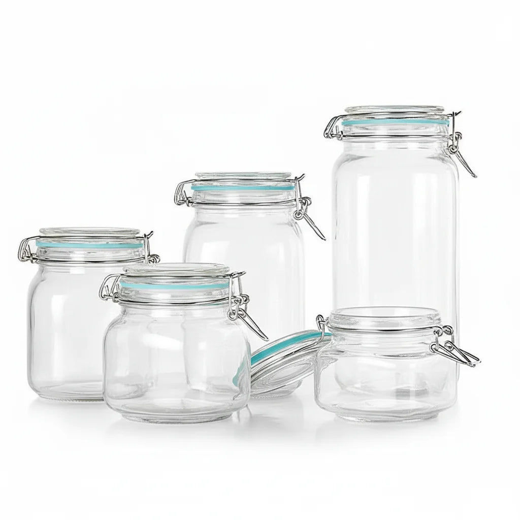 Glass Kitchen Storage Canister Jars