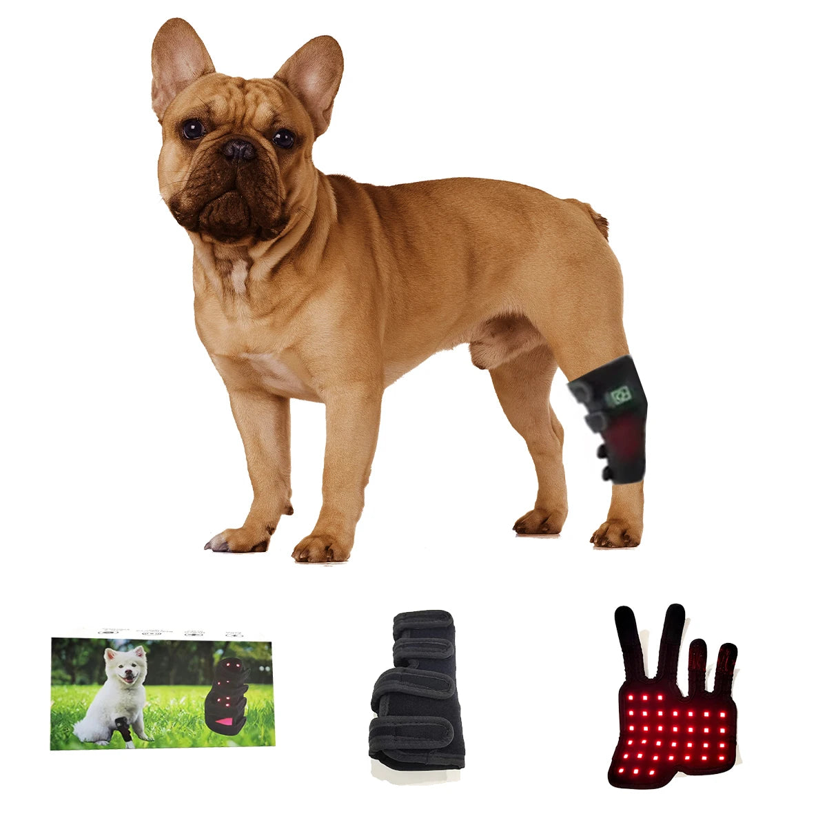 Factory Direct Custom Led Light Dogleg Belt Infrared Red Light Therapy for Pets Cat and Dog