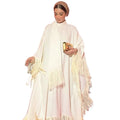 2023 Fashion Muslim Women Batwing Sleeve Tassel Abaya Caftan Kaftan Dress One Size Polyester Evening Gown Party Dress