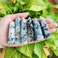 Natural High Quality Healing Crystal Tower Rainbow Moonstone Point Carvings for Collection