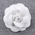 Wholesale 6.5cm Handmade Flower DIY Sandal Slippers Hat Hair Ornaments Handmade Leather Flowers Accessories