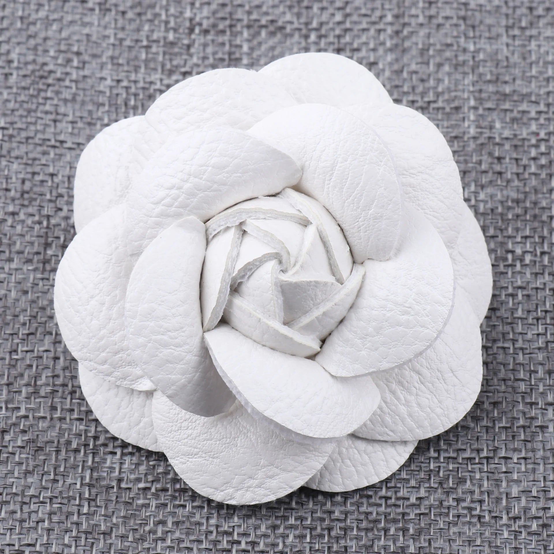 Wholesale 6.5cm Handmade Flower DIY Sandal Slippers Hat Hair Ornaments Handmade Leather Flowers Accessories