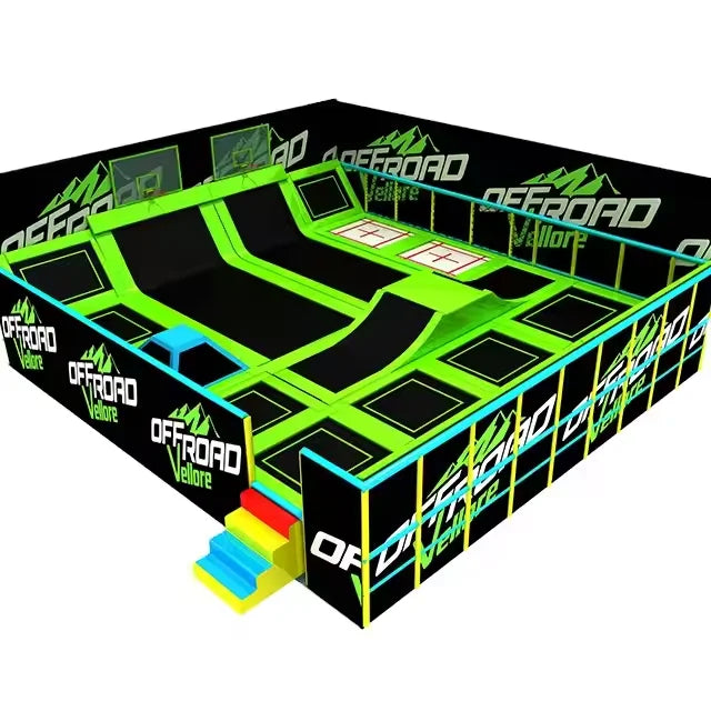 Design Customization Classic Entertainment Manufacturer Playground Indoor Massive Jumping Park Trampoline Park Equipment