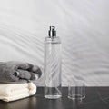 Pink Plastic Cylinder PET Bottles for Fine Mist Fragrance & Liquid Soap 100ml 150ml 250ml with Silver Perfume Crimp Spray Pump
