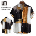 2025 Men's Summer Hawaiian Shirt - Oversize Beach Shirt (Trendy Printed Plus Size Casual Shirt for Vacation)