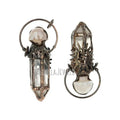 PM38053 White Pendants Real Quartz Jewelry  Hexagonal Prisms Antique Bronze Plated Soldered Point Tin Clear Crystal Pendant