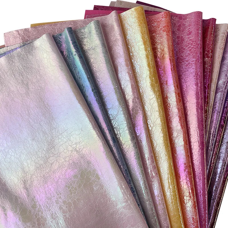 Wholesale 0.6mm Colorful Embroidery Vinyl Printing and Embossing Faux Synthetic Leather