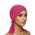 New Arrivals Fashion Hot Drilling Chiffon Inner Cap Hijab Malaysian Tudung Dubai Muslim Women Sports Machine Washable