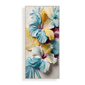 Handmade White Flower 3D Custom Mural Abstract Oil Painting for Living Room Bedroom Home Decor Supports Canvas
