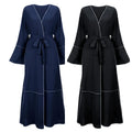 CCY 2023 New Luxury Ramadan Mubarak Abaya Fashion Open Cardigan Kaftans Robe Arab Dubai Turkish Indian Islamic Women Long Dress