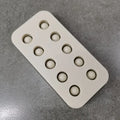 10-Holes Beeswax Queen Cell Cup Mold Double Row King Cell Cup Slurry Bowl