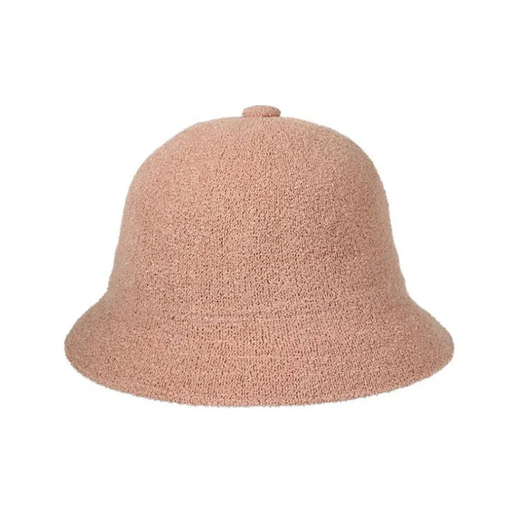 Wholesale Famous Brand Design Custom Embroidery Acceptable in Stock Sun Hat Breathable Knitted Mesh Terry Towel Cloth Bucket Hat