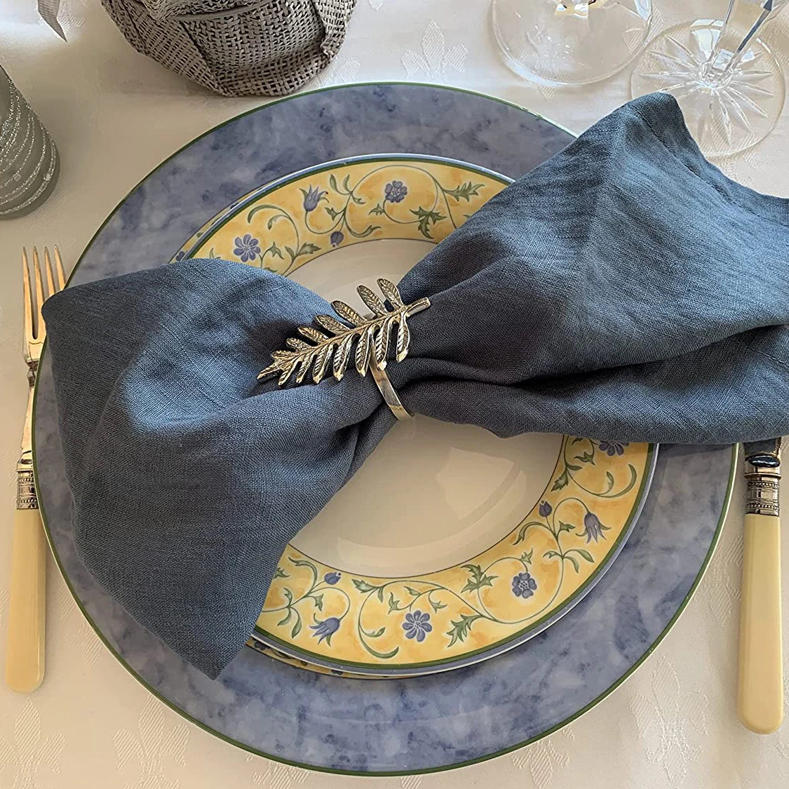 Custom Classic Party Table Napkins Set for Wedding Restaurant & Kitchen Use 40x30cm Linen