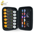 EVA/Nylon Black Dart Wallet Case for Darts 12-Piece Set & Accessories 32.5x23cm Customizable Logo Gentrylive Brand MegaBDM