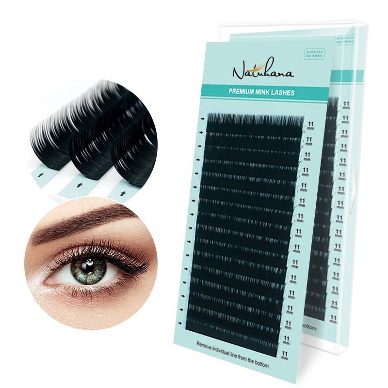 Professional Individual Lashes Premium PBT B C CC D DD Curl Single Mink False Classic Eyelash Extensions Wholesale