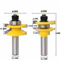 1/2'' Shank Round Over 3 Bit Raised Panel Cabinet Door Router Bit Set with Back-cutter Panel Raiser