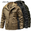 Custom Full Cotton Men's Winter Parka Puffer Jacket Casual Style with Detachable Hood and Fur Lining Dyed