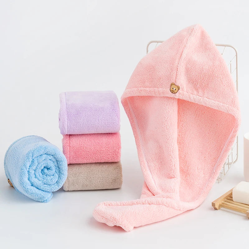 Quick-Drying Microfiber Hair Towel for Adults Factory Direct-Dry Hair Wrapping Towel for Cleaning