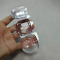 Transparent Silicone Door Stoppers with Self-Adhesive Backing - Durable Rubber Doorstops for Shower & Furniture