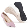 Silicone Gel Arch Support Adhesive Insole with Soft JP Velvet Comfort Cushion for High Heels 3/4 Shoe Pads for Sports