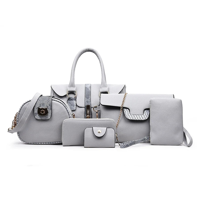 2022 New Comfortable Storage Pu Purses and Handbags Women Women'S Tote Bags Handbag Set