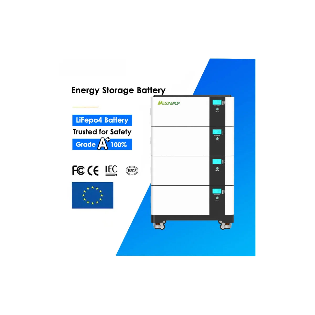Lifepo4 Battery 51.2v 100ah 200ah 280ah 314ah Eu Stock Photovoltaic Batteries 5kwh 10kwh 15kwh 16kwh Battery Pack Solar Systems