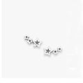 Wholesale 925 Sterling Silver Earring Antique Silver Earrings Twinkling Stars Ear Climbers for Women