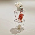 OEM Factory Supplier Clear Acrylic Sofa Side Table clear Pmma Nightstand Decorative End Table Bathroom Side Tables
