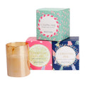 Custom Logo Free Design Embossed Matt Laminated Luxury Trio Candle Packaging Box with Protective Insert Custom Size Available