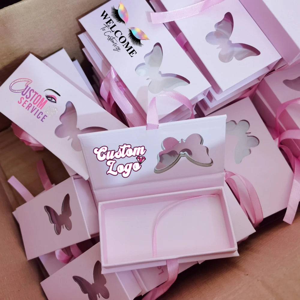 Hot Selling Specialty Paper Lash Cases Wholesale Eyelash Packaging Box with Plastic Trays Private Label Lashbox Packaging Vendor