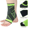 Adjustable Compression Ankle Brace Anti - slip Gym Ankle Support with Two Straps Ankle Protector