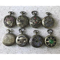 Stylish Silver Gold Black Bronze Necklace Steampunk Unisex Quartz Men Various Styles Vintage Pocket Watch