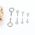 Hot Sales Stainless Steel Small Sheep Eyes Nail Screw Pin Claw Nails Beaded Pendant DIY Jewelry Accessories