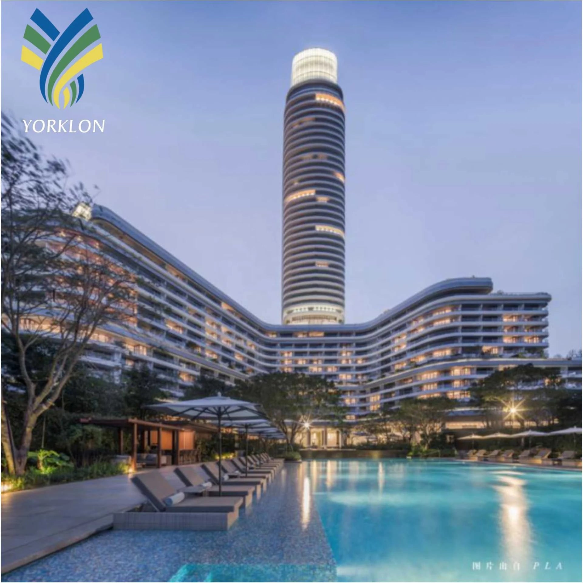 Modern Design Rosewood Hotel Wall Panels Sanya Waterproof and Anti-Static Function