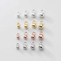 Fine 925 Silver Charms Beads for Jewelry Making DIY Findings Components Jewelry Accessories Jingle Bell Charm Bracelet Anklet