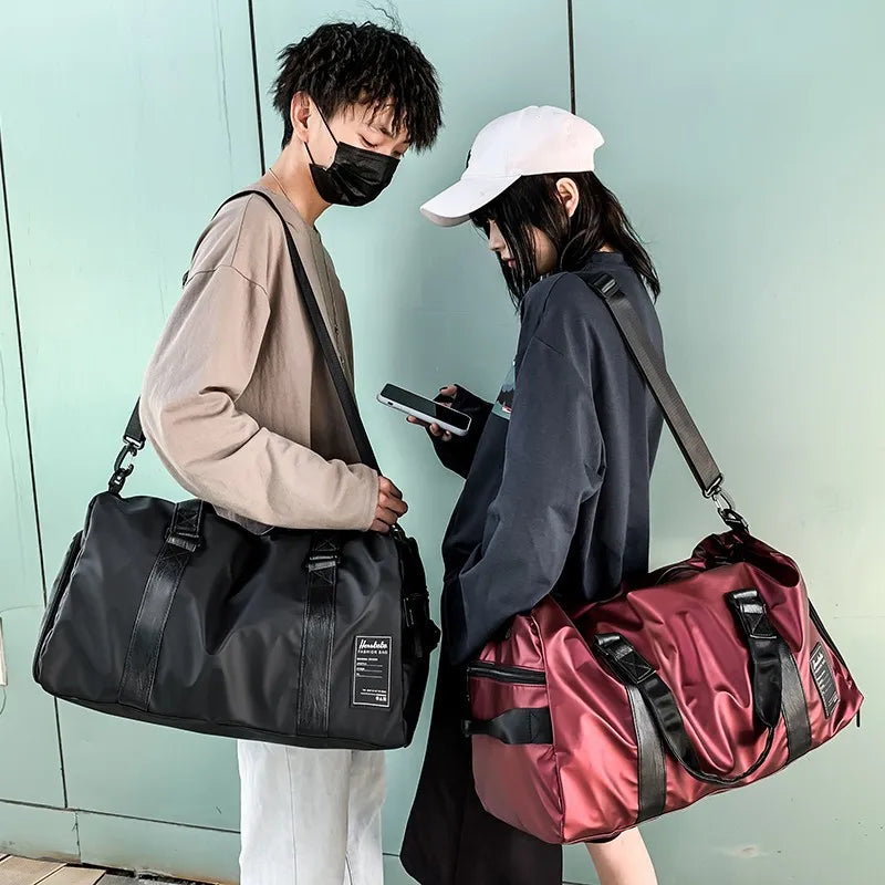 Factory Wholesale Unisex Fashion Oxford Yoga Gym Big Duffel Bag with Zipper Closure Custom Logo Physical Training Travel