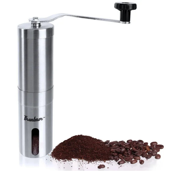 Manual Coffee Bean Hand Grinder Stainless Steel Comercial Adjustable Setting Burr Coffee Grinder