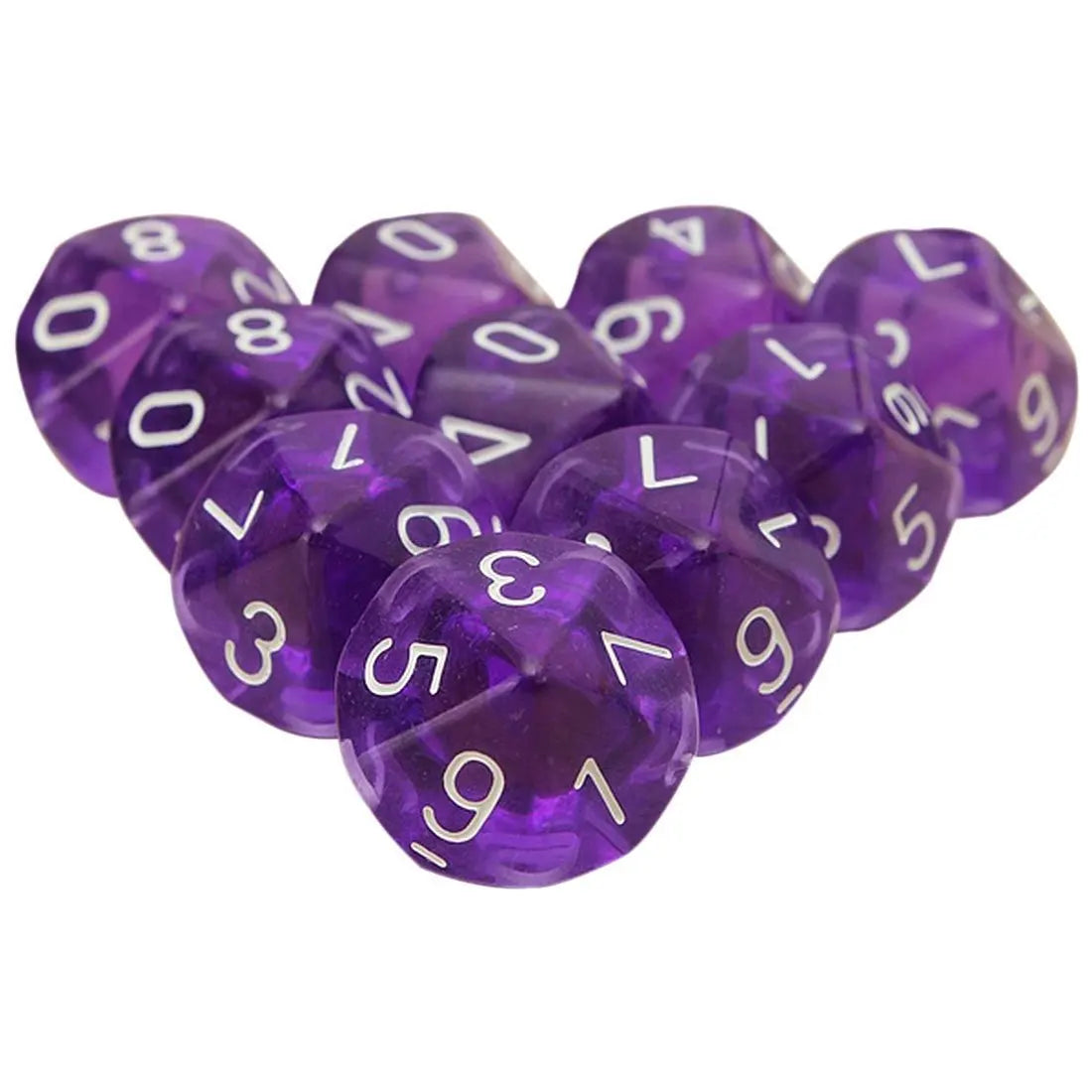 DESKJOY D10 DND Dice Luxury Polyhedral Number Dice for RPG & DND Games Acrylic Acrylic Style
