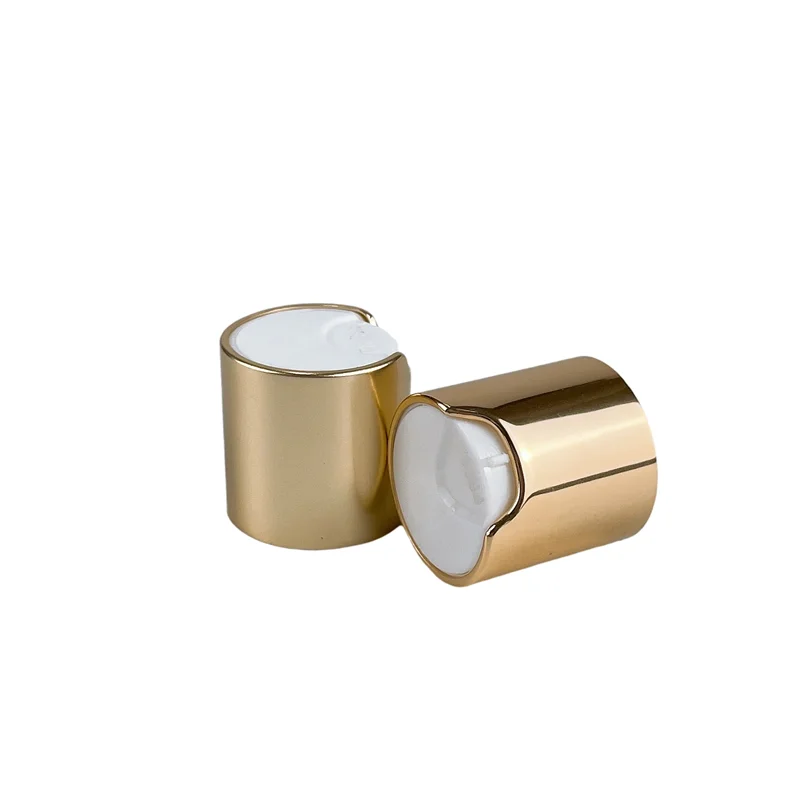 Short Delivery Times 24/410 28/410 Gold Silver Aluminum Disc Top Cap Shampoo Bottle Dispenser Cap Free Sample Lotion Cap