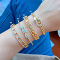 BC2102 Chic Dainty 18k Gold Plated Brass Pave CZ  Diamond Micro Pave  Open Cuff Bangle Bracelet for Women Ladies
