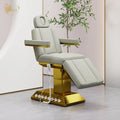 Stainless Steel Square Base Light Green Facial Massage Bed Adjustable Spa Table
