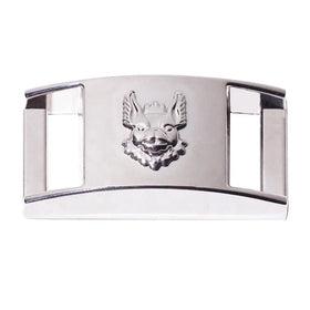 Good Quality Embossed logo Private Belt Buckle Custom Shoes Adjustable Strap Plate Hardware for Bags
