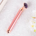 2026 European and American Style Facial Vibration Box Electric Amethyst Jade Roller Skin Care Serum