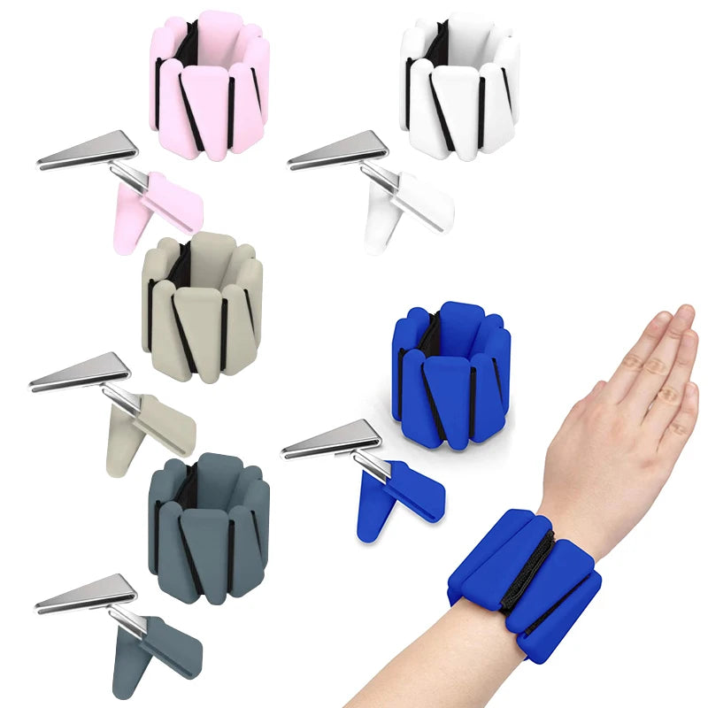 NQ SPORTS 1/2/4LB Adjustable Arm Wrist Ankle Weights Bracelet Adult Walking Jogging Home Gym Strength Training Fitness