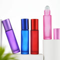 5ml 10ml 15ml Frosted Glass Roll-on Bottles Screen Printed Clear TUV/ISO Certified Personal Care MOQ 100pcs Packed in Cartons