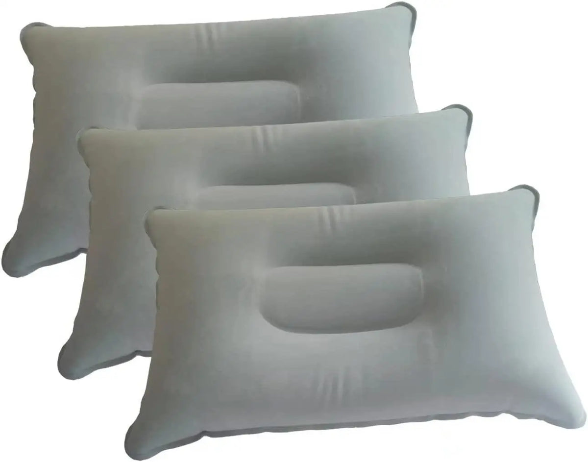 WOQI Ultralight OEM Support Customized Printing Hand Press Inflatable Cylindrical Cervical Travel Inflatable Pillow